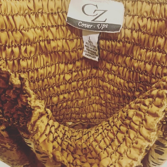 Leopard Print Cover Up Dress NWOT - Picture 3 of 4